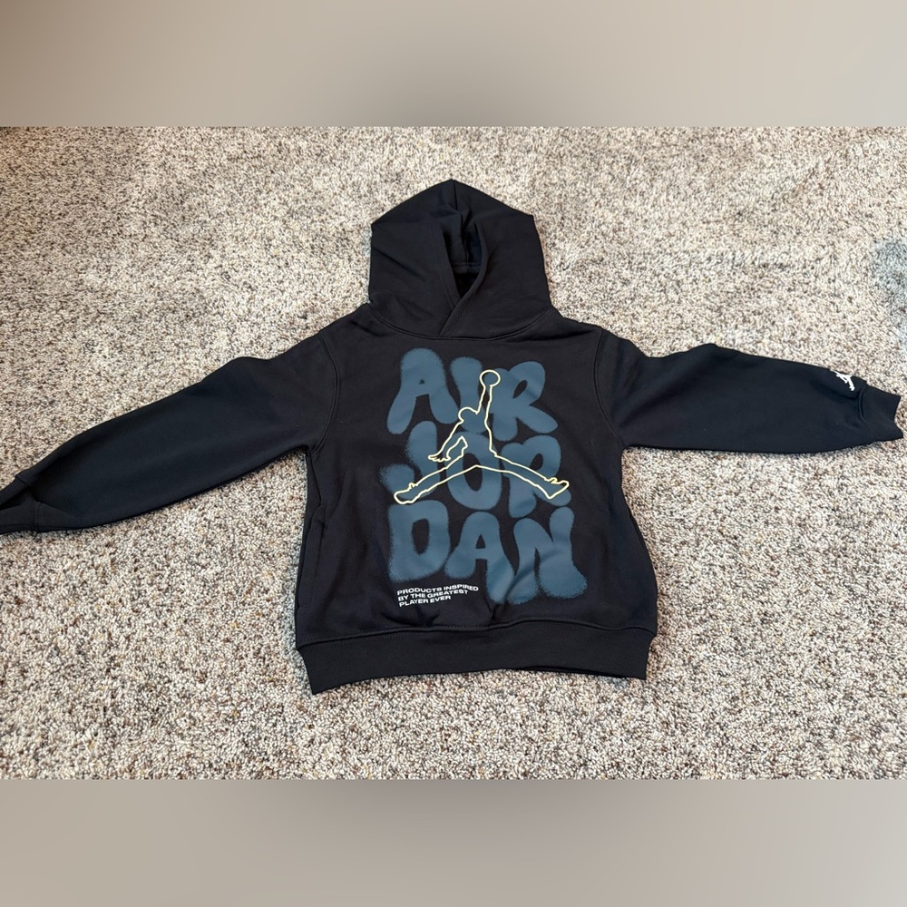 New Toddler Jordan Boys 23 Black Hoodie - Size 3/4
